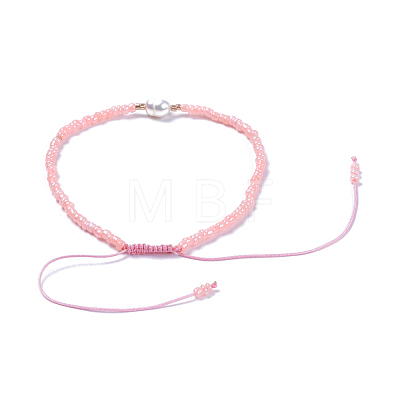 Adjustable Nylon Thread Braided Beads Bracelets BJEW-JB04375-03-1