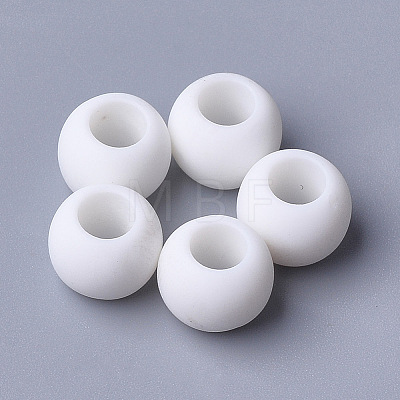 Opaque Acrylic European Beads X-SACR-T343-11-1