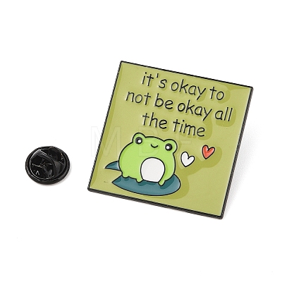 Green Frogs Enamel Pins JEWB-S027-02B-1