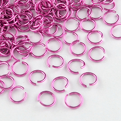 Anodized Aluminum Open Jump Rings LS-X-ALUM-R005-0.8x6-20-1