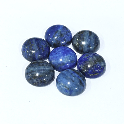 Dyed Natural Lapis Lazuli Gemstone Dome/Half Round Cabochons G-J330-06-20mm-1