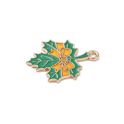 Thanksgiving Day Alloy Enamel Pendants ENAM-I077-01KCG-08-1