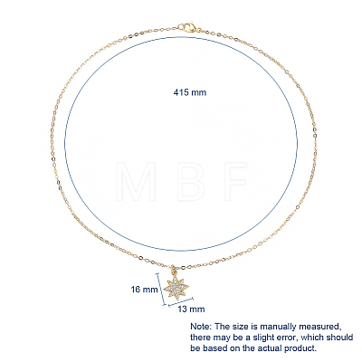 Brass Micro Pave Cubic Zirconia Pendant Necklace NJEW-JN02671-01-1