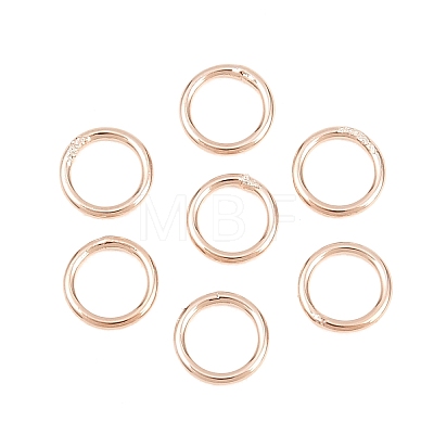 Brass Closed Jump Rings KK-D257-01RG-02-1