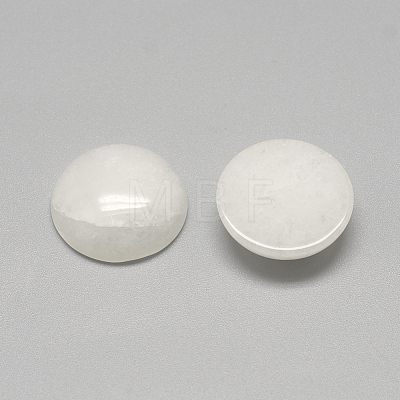 Natural White Jade Cabochons X-G-R416-10mm-11-1