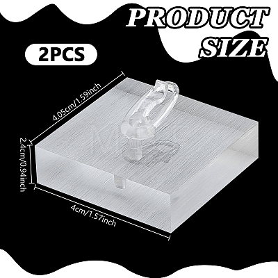 Acrylic Single Ring Display Stands RDIS-WH0007-13B-1