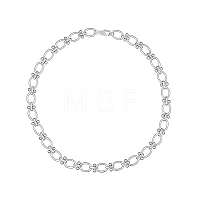 Stylish Unisex Stainless Steel Irregular Buckle Bracelet/Necklace GC1125-2-1