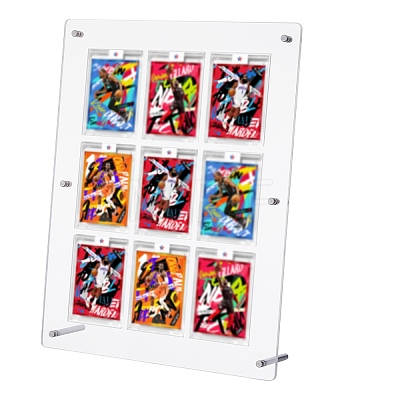 PVC Desktop Sport Card Organizer Holders AJEW-WH0248-918B-1