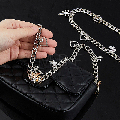 3Pcs Alloy Twisted Chain Bag Strap AJEW-FH00023-1
