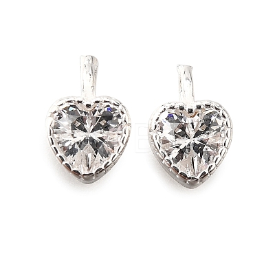925 Sterling Silver Pave Clear Cubic Zirconia Charms STER-D306-04S-02-1