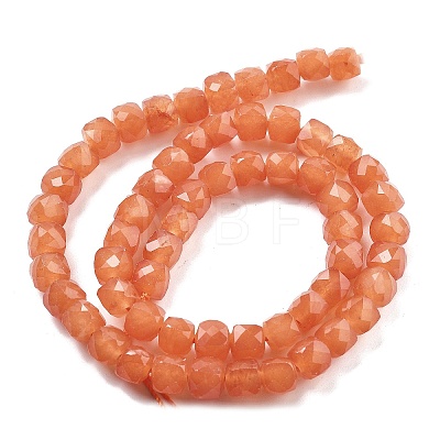 Natural Quartz Imitation Orange Aventurine Beads Strands G-C179-B16-01-1