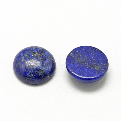 Natural Lapis Lazuli Cabochons G-R416-8mm-33-1