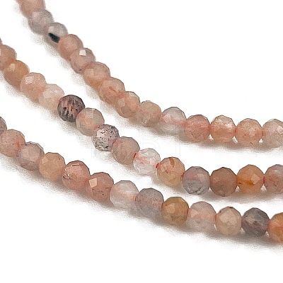 Natural Multi-Moonstone Beads Strands G-L597-C04-04-1