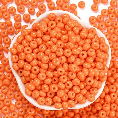 Imitation Jade Glass Seed Beads SEED-Z001-A-B09-1