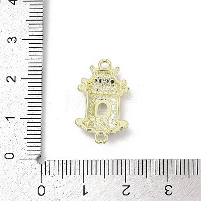 Alloy Enamel Chinese House Connector Charms PALLOY-R151-73G-01-1