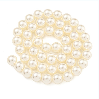 Glass Pearl Beads Strands X-HY-G002-01D-02-1