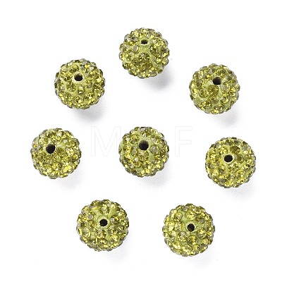 Pave Disco Ball Beads RB-A130-10mm-2-1