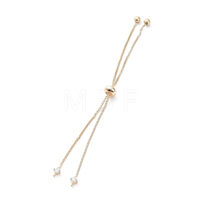 Rack Plating Brass Box Chain Link Bracelet Making KK-A183-01G-1