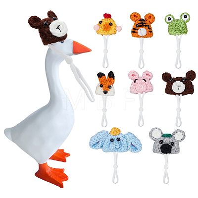 8Pcs 8 Styles Polyester Doll Hat DIY-SC0033-54D-1