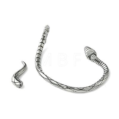 316 Surgical Stainless Steel Cuff Earrings EJEW-E300-01AS-03-1