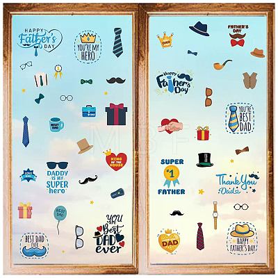 8 Sheets 8 Styles PVC Waterproof Wall Stickers DIY-WH0345-199-1