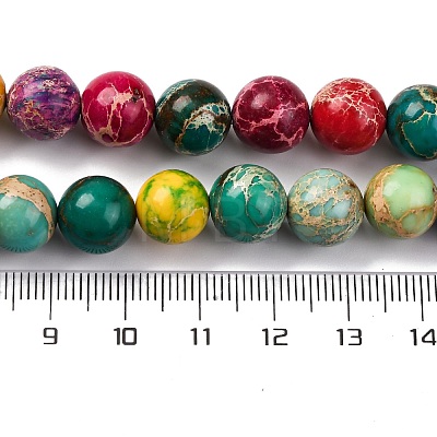 Dyed Natural Regalite/Imperial Jasper/Sea Sediment Jasper Beads Strands G-B124-C03-01-1