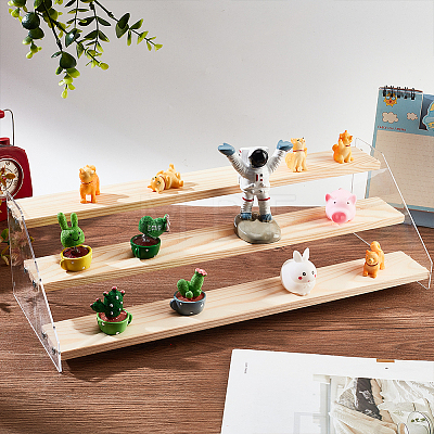 3-Tier Acrylic Action Figure Display Risers ODIS-WH0027-059D-1