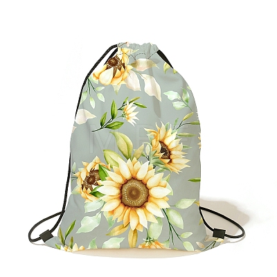 Printed Velvet Drawstring Backpacks PW-WG6B8F0-04-1