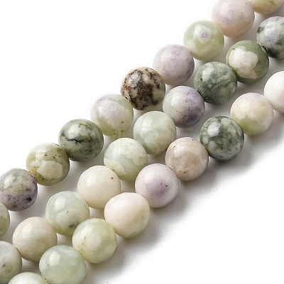 Natural Peace Jade Beads Strands G-E598-04C-1