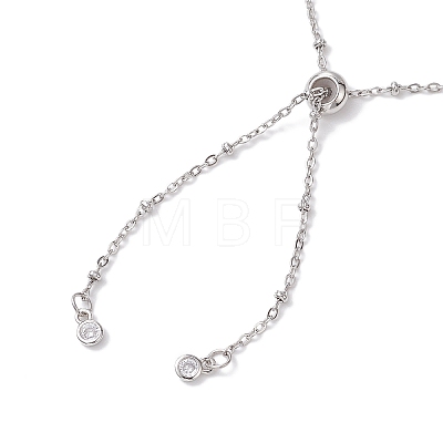 304 Stainless Steel Slider Necklace Makings AJEW-JB01258-02-1