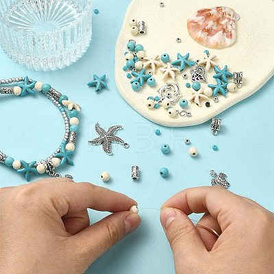 DIY Ocean Theme Jewelry Making Finding Kit DIY-YW0007-80-1