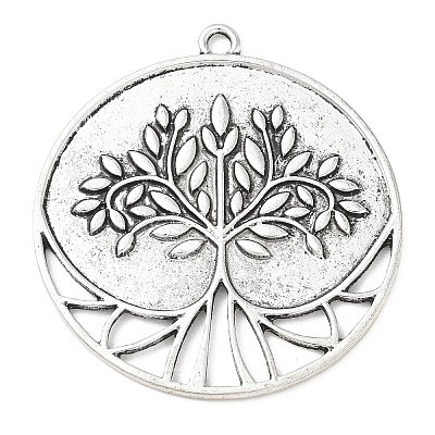 Tibetan Style Alloy Big Pendants AL-CBACA42-04AS-1