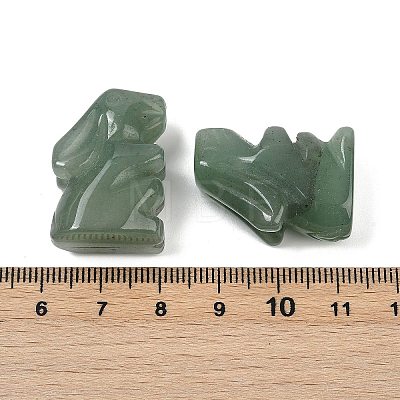 Natural Green Aventurine Rabbit Display Decorations G-R007-02G-1