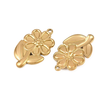 304 Stainless Steel Pendant Setting for Enamel STAS-L317-18G-1