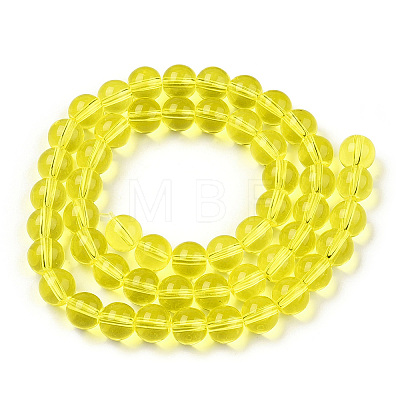 Transparent Glass Beads Strands GLAA-T032-T8mm-12-1