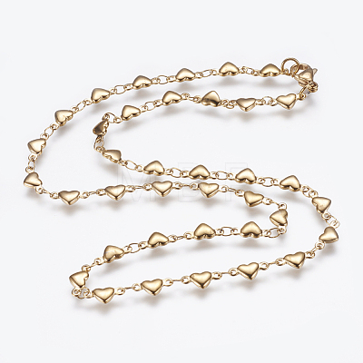 304 Stainless Steel Chain Necklaces STAS-P164-21-1