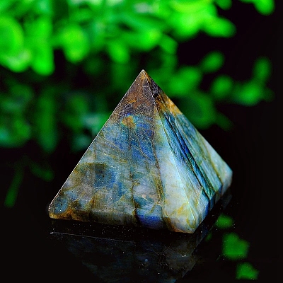 Natural Labradorite Pyramid Figurines PW-WG65243-01-1