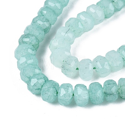 Imitation Jade Crackle Glass Beads Strands GLAA-N068-01A-A03-1