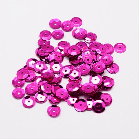 Plastic Paillette Beads PVC-A001-6mm-09-1