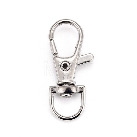 Iron Swivel Lobster Claw Clasps IFIN-C059-01-1