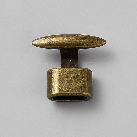 Alloy T Bar Hook Clasps FIND-WH0173-558AB-1