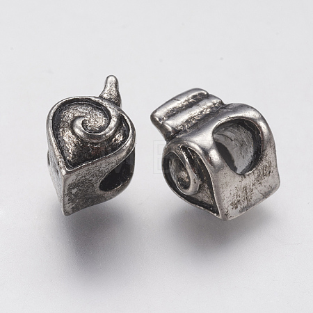 304 Stainless Steel European Beads Enamel Settings STAS-J022-090AS-1