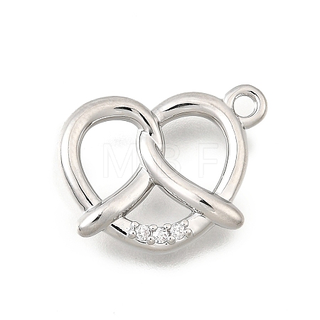 Brass Micro Pave Cubic Zirconia Pendants KK-Q097-05A-P-1