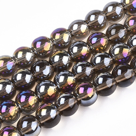 Electroplate Transparent Glass Beads Strands LS-GLAA-T032-T6mm-AB02-1