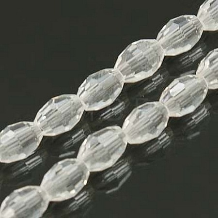 Faceted Glass Beads Strands X-GC891Y-14-1