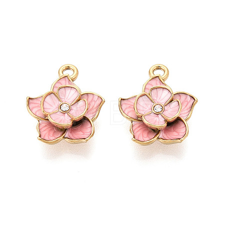 304 Stainless Steel Enamel Pendants STAS-N124-34A-G-1