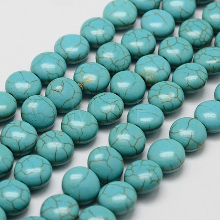 Synthetic Howlite Bead Strands X-G-P228-12-10mm-1