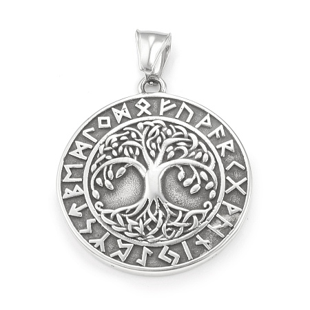 304 Stainless Steel Pendants STAS-G303-23AS-1