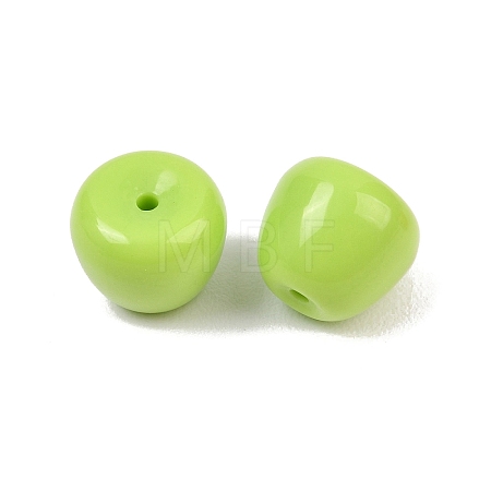 Opaque Acrylic Beads OACR-G060-01B-1