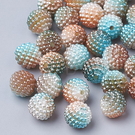 Imitation Pearl Acrylic Beads OACR-T004-10mm-18-1